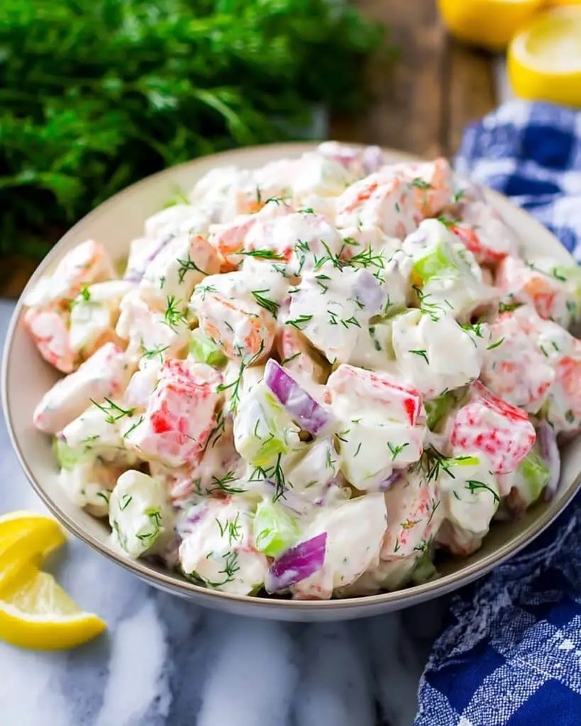 Refreshing Crab Salad with Lemon, Dill, and Old Bay Recipe