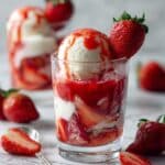 Strawberry Rose Water Sundae Recipe