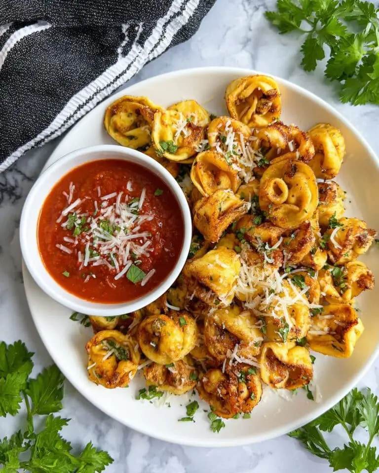Air Fryer Parmesan Garlic Tortellini Recipe