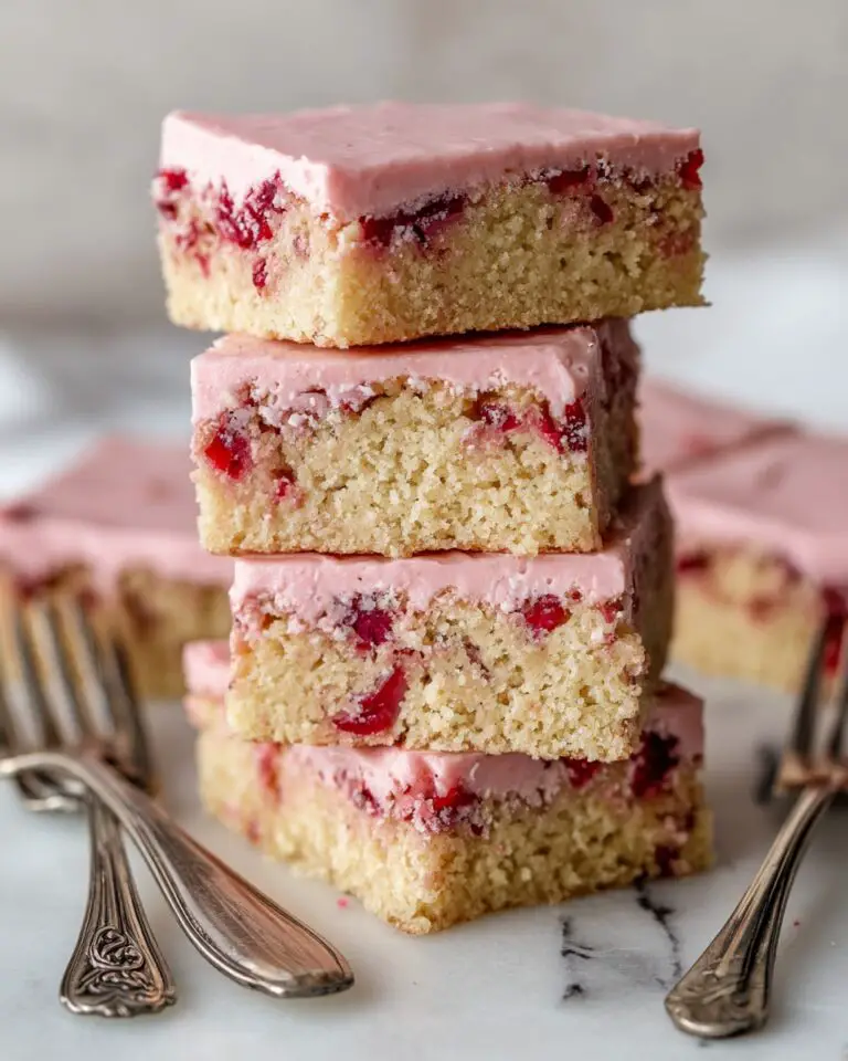 Strawberry Lemon Blondies Recipe