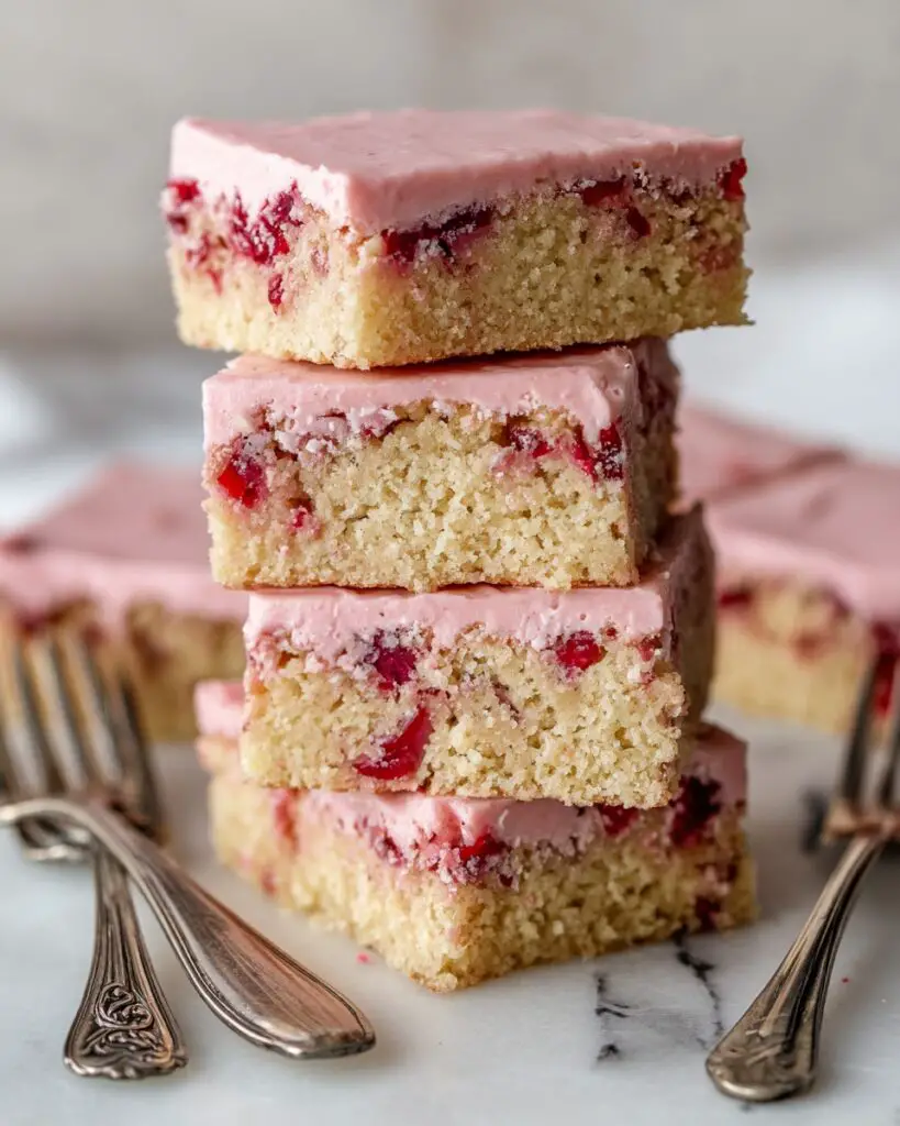Strawberry Lemon Blondies Recipe