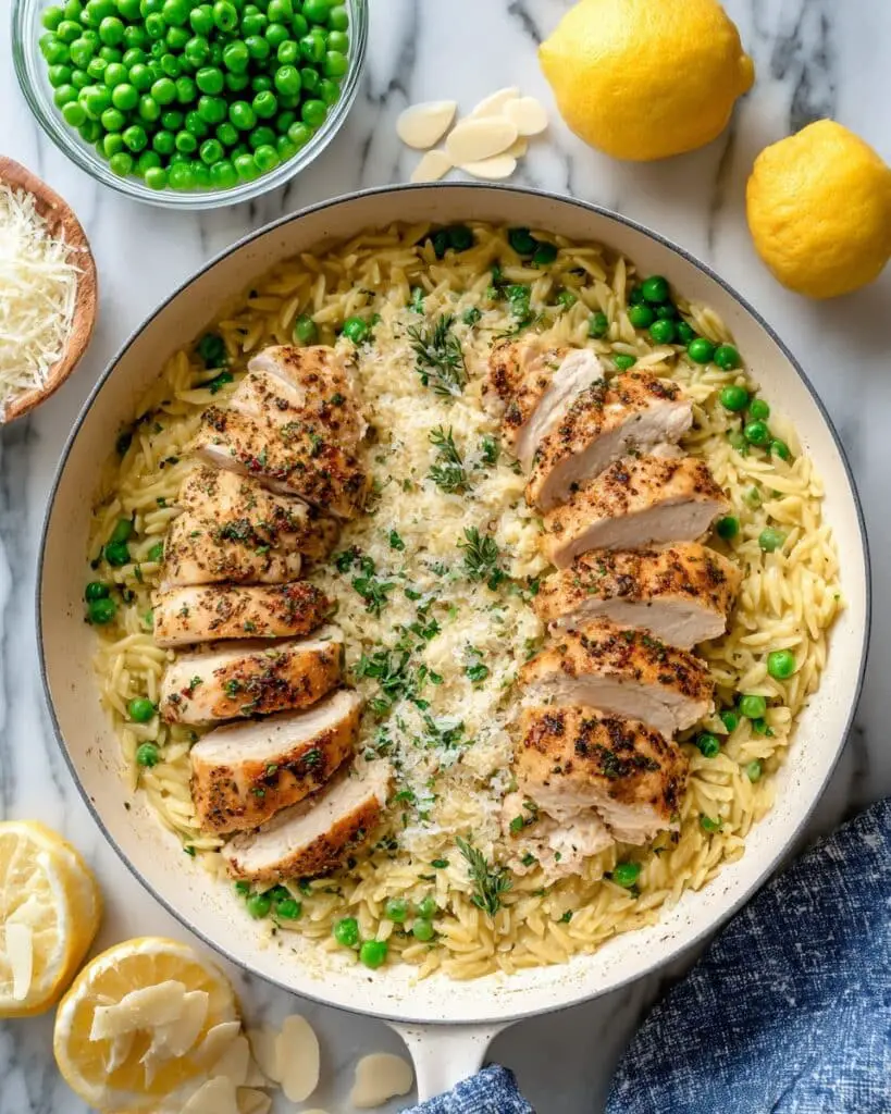 Orzo Lemon Chicken Pasta Recipe