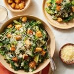 Kale Caesar Salad with Homemade Croutons Recipe