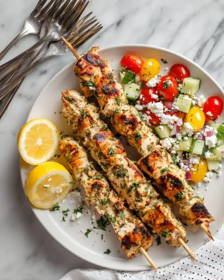 Grilled Chicken Skewers with Fresh Herb Marinade Recipe
