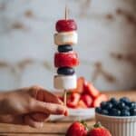 Red, White and Blue Fruit Kabobs Recipe