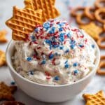 Red, White and Blue Funfetti Dip Recipe