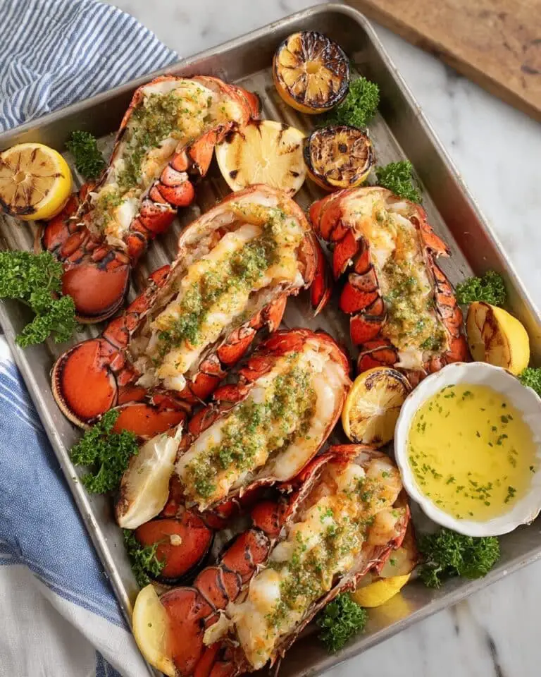Easy Grilled Lobster Tails with Lemon Garlic Butter Recipe