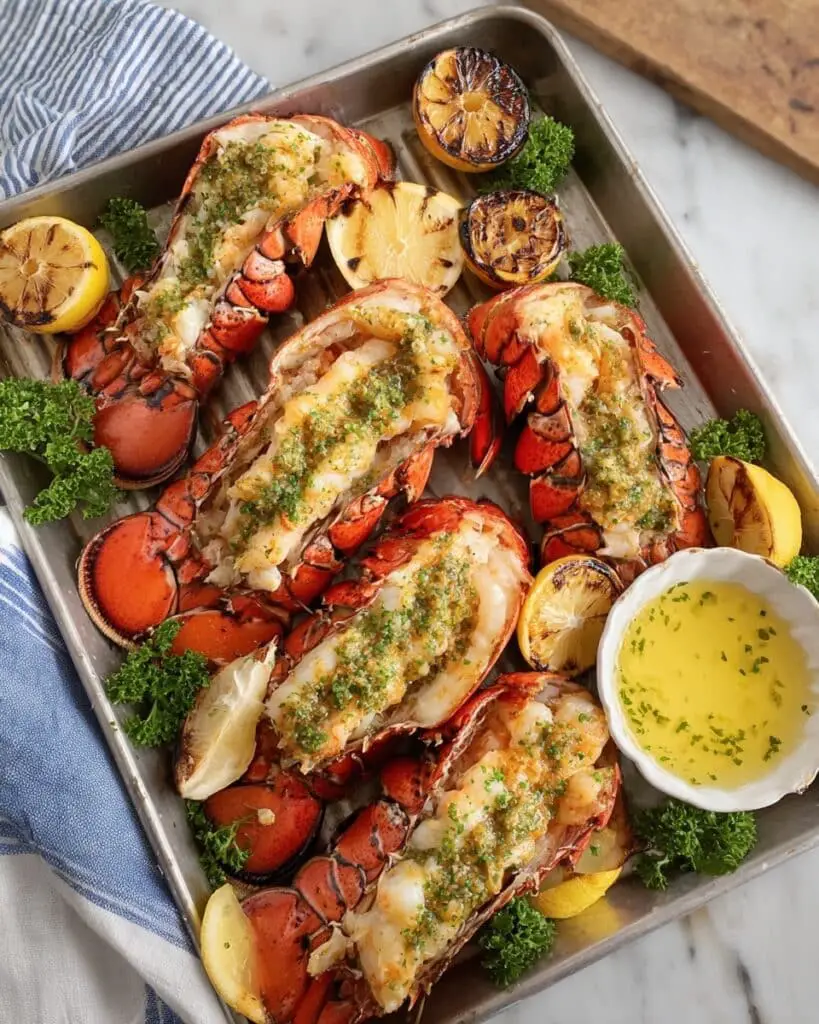Easy Grilled Lobster Tails with Lemon Garlic Butter Recipe