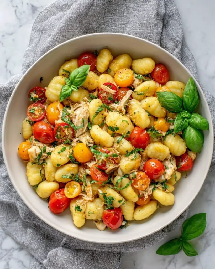 Caprese Chicken Gnocchi Skillet Recipe