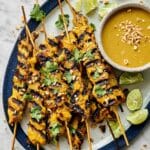 Creamy Chicken Satay with Spicy Peanut Sauce Recipe