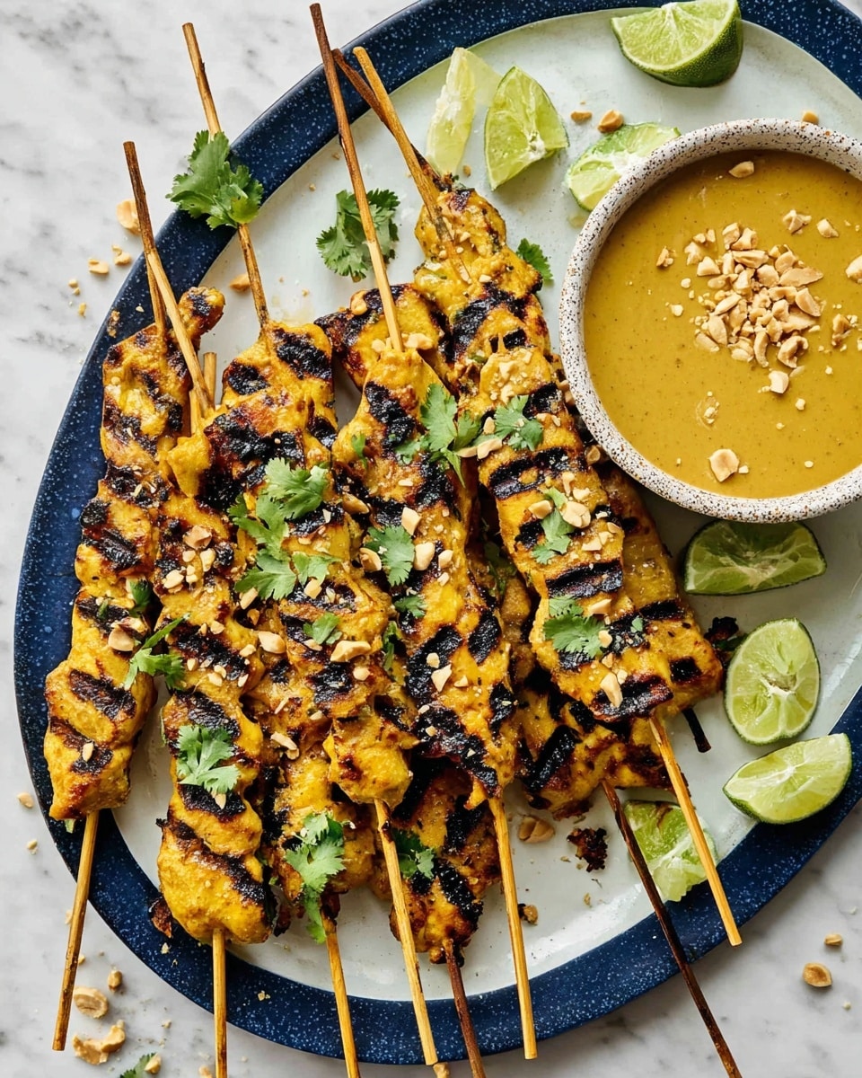 Creamy Chicken Satay with Spicy Peanut Sauce Recipe