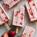 Strawberry Coconut Cream Popsicles Recipe