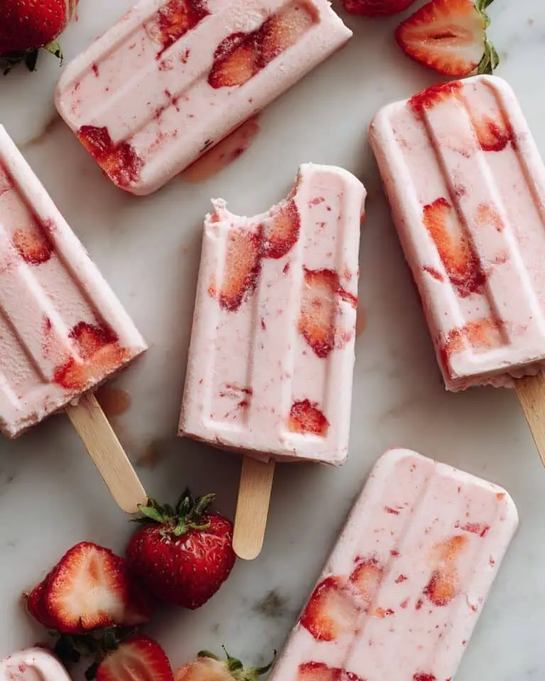 Strawberry Coconut Cream Popsicles Recipe