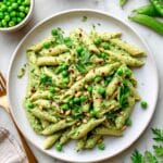 Lemon Ricotta Pasta with Fresh Peas and Toasted Pine Nuts Recipe