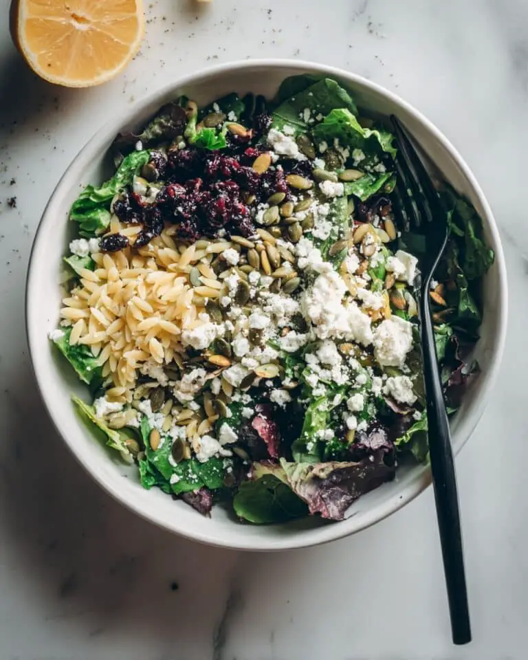Orzo Kale Salad with Lemon Vinaigrette Recipe