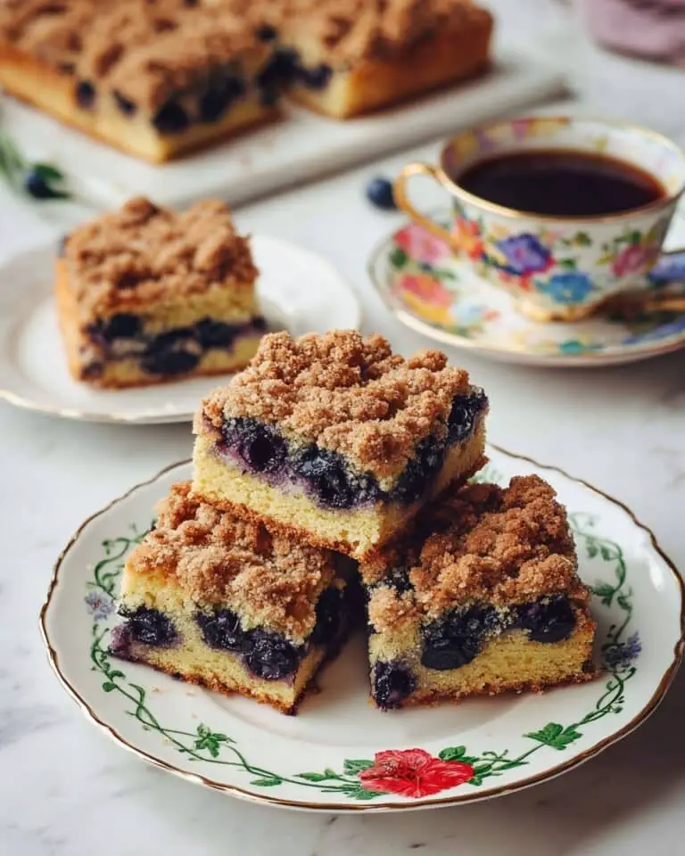 Blueberry Coffee Cake with Buttery Streusel Topping Recipe