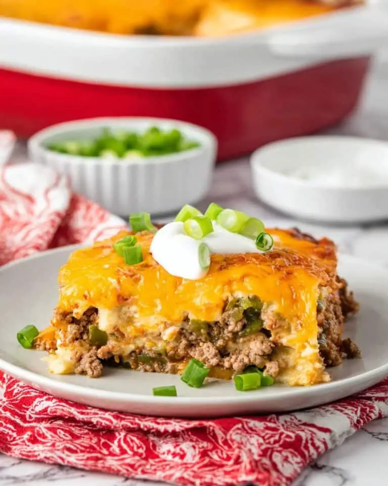 Beef and Bean Enchilada Casserole Recipe