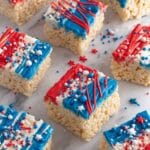 Red White and Blue Rice Krispie Treats Recipe