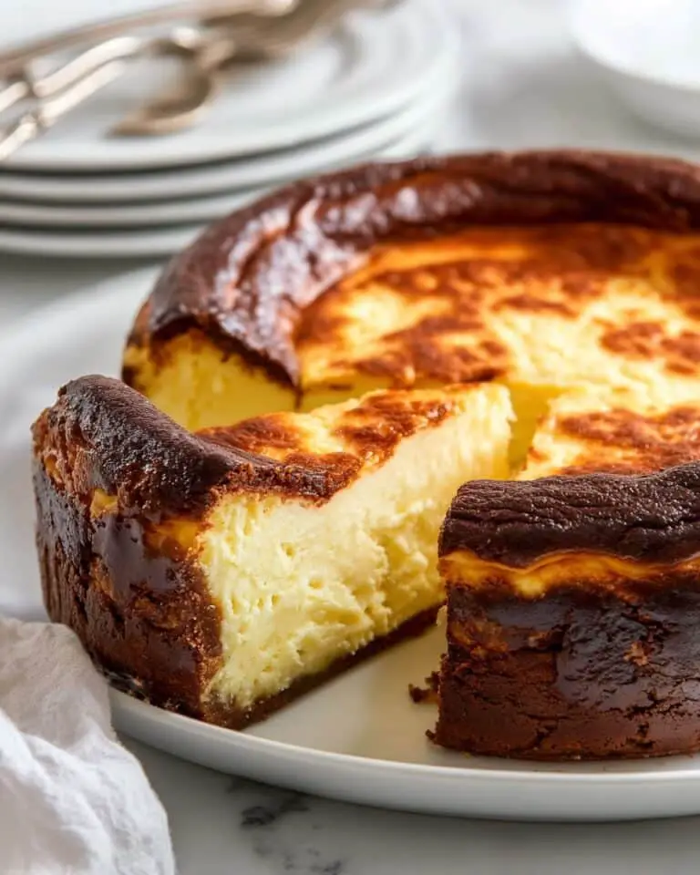 4 Ingredient Keto Basque Cheesecake Recipe