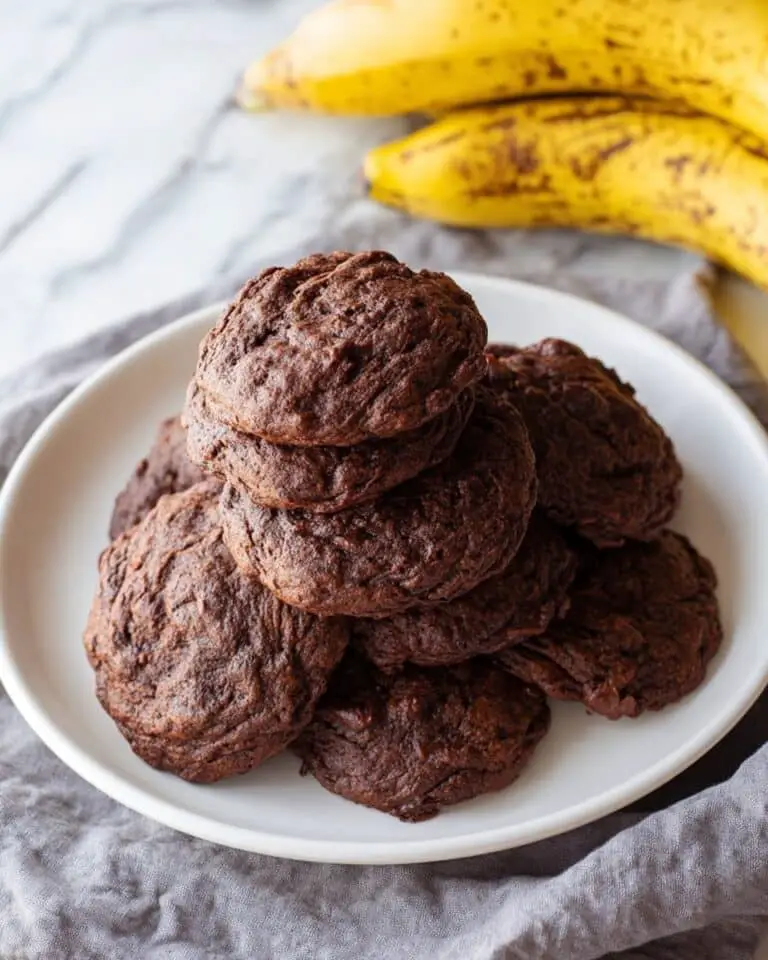 3-Ingredient Chocolate Banana Cookies (Vegan) Recipe
