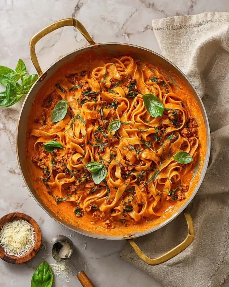 Creamy One Pot Pasta with Spicy Italian Sausage Recipe