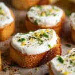 Whipped Ricotta Crostini with Honey & Lemon Recipe