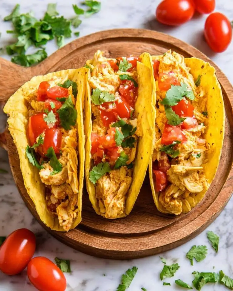 Crockpot Shredded Chicken Tacos Recipe