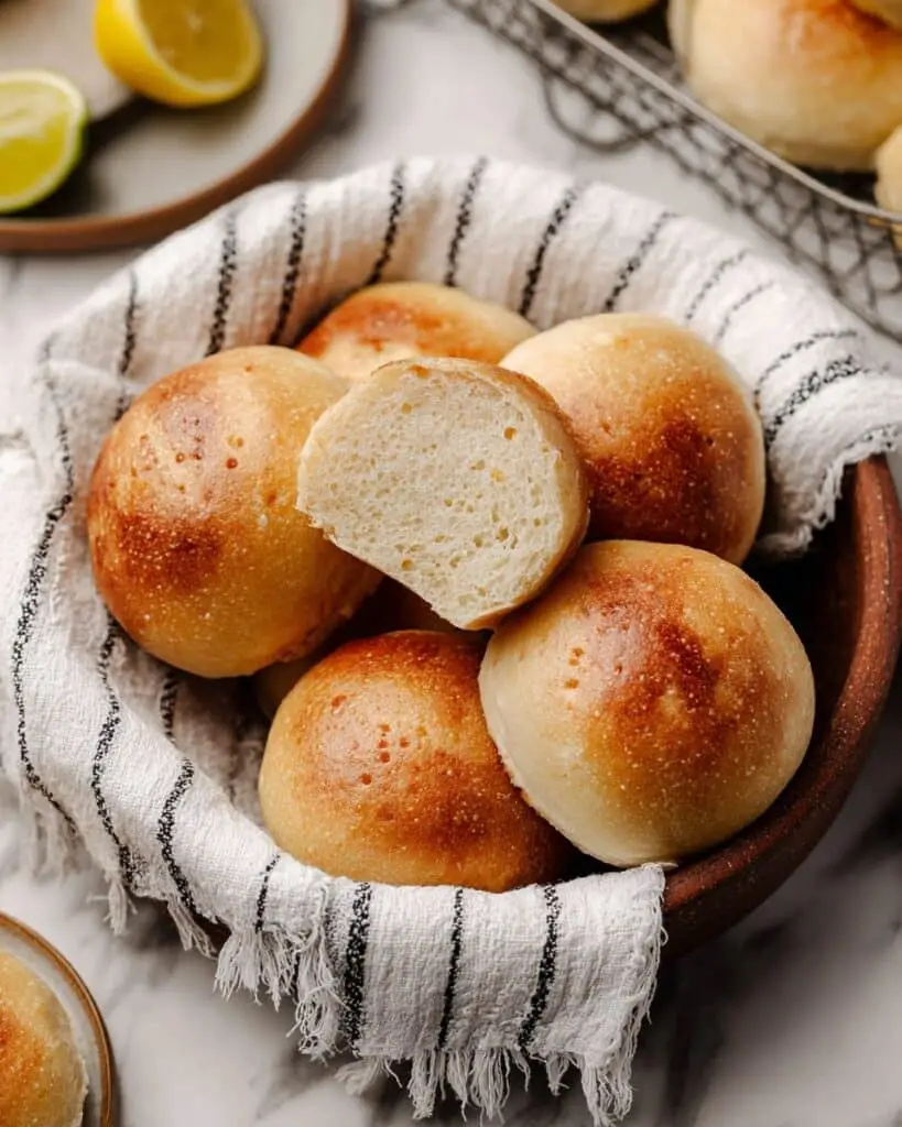 3 Ingredient Lemon Bread Rolls Recipe