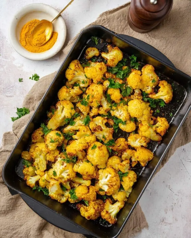 Turmeric Roasted Cauliflower Recipe