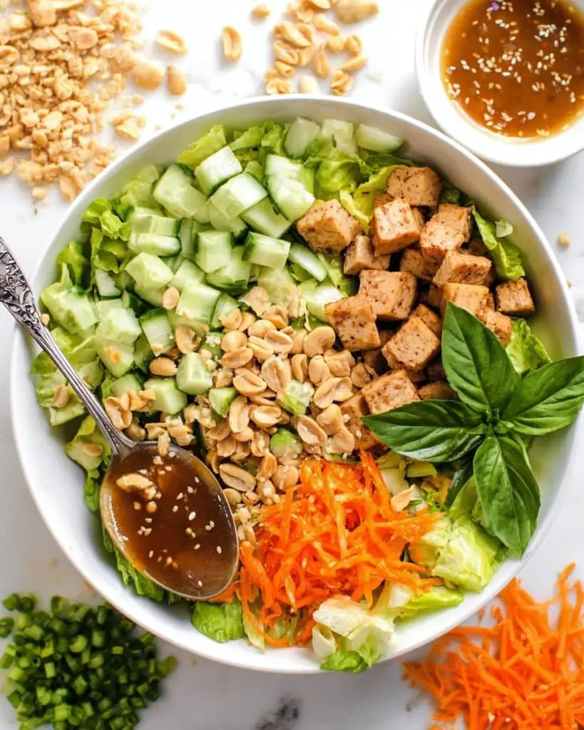 Tofu Salad with Savory Dressing Recipe