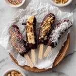 Frozen Chocolate Covered Banana Pops Recipe