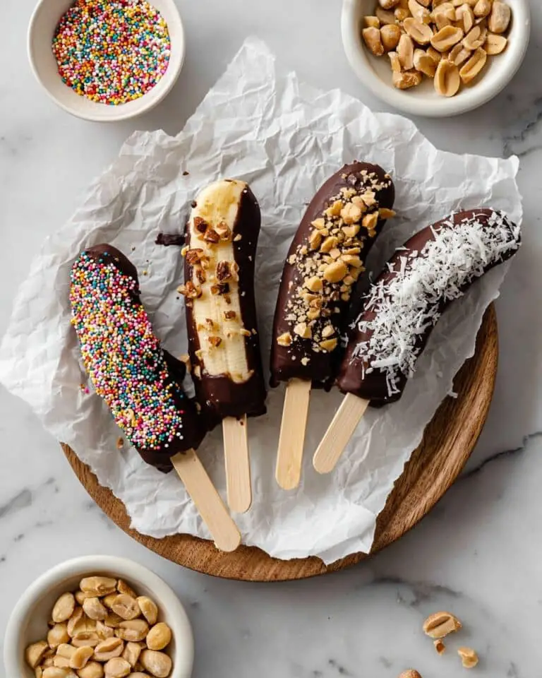 Frozen Chocolate Covered Banana Pops Recipe