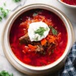 Borscht Soup with Beef Recipe