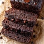 Chocolate Banana Bread with Cocoa and Chocolate Chips Recipe