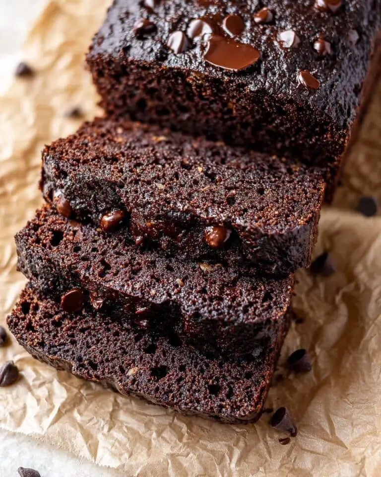 Chocolate Banana Bread with Cocoa and Chocolate Chips Recipe