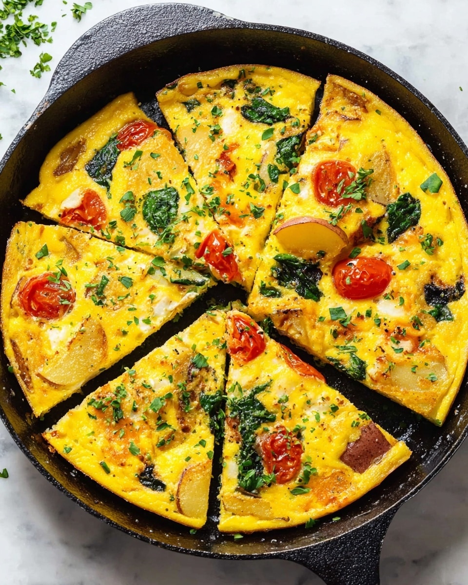 Oven Baked Potato Frittata Recipe