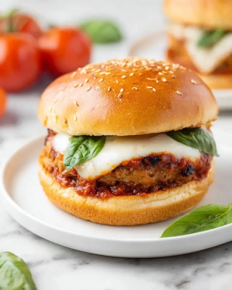 Chicken Parm Burgers Recipe