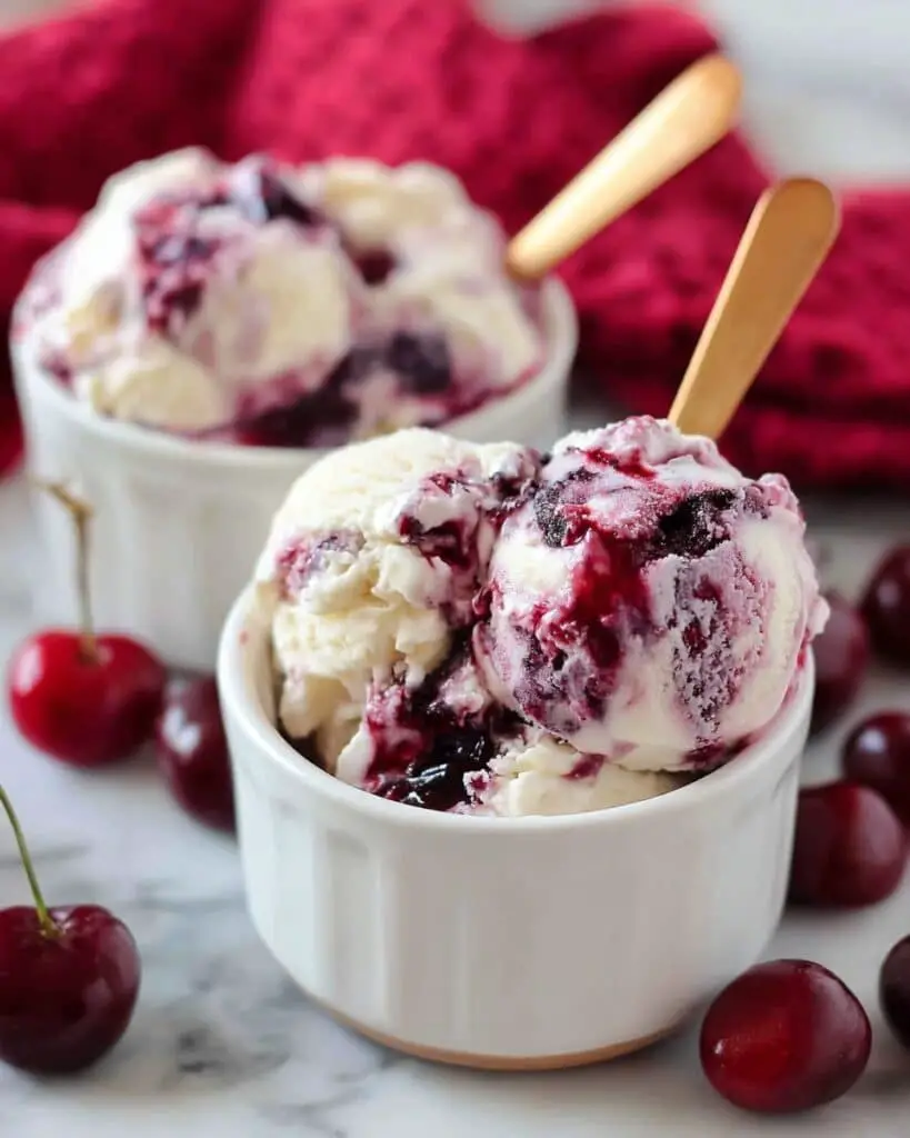 No Churn Cherry Garcia Ice Cream Recipe