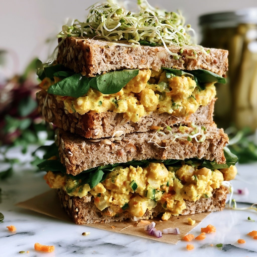 Smashed Chickpea Salad Sandwich Recipe