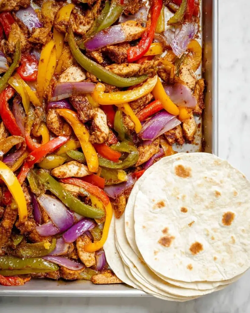 Homemade Sheet Pan Chicken Fajitas Recipe
