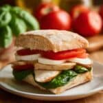 Chicken Caprese Sandwich on Ciabatta Recipe