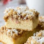 Rhubarb Streusel Coffee Cake Recipe