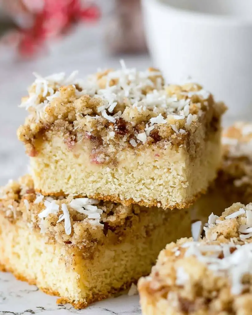 Rhubarb Streusel Coffee Cake Recipe