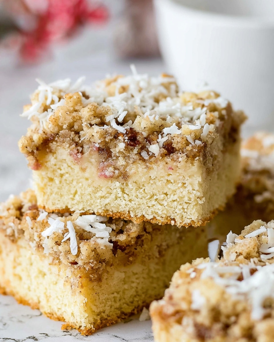 Rhubarb Streusel Coffee Cake Recipe