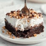 Caramel and Heath Bar Poke Cake Recipe
