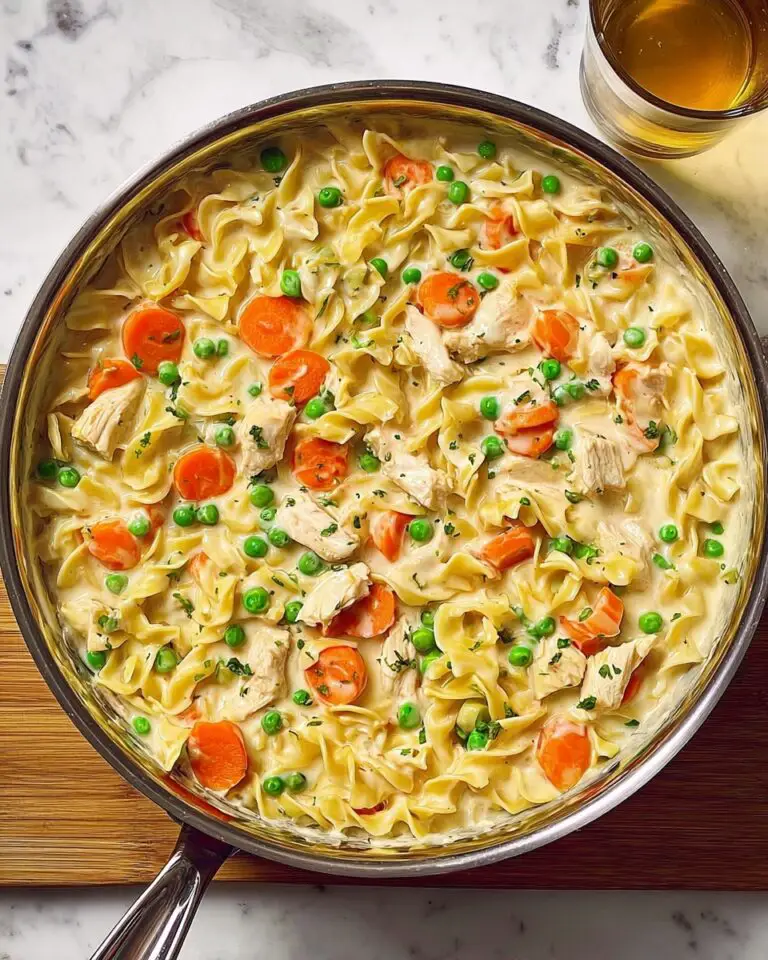 Creamy Chicken and Noodles Skillet Recipe