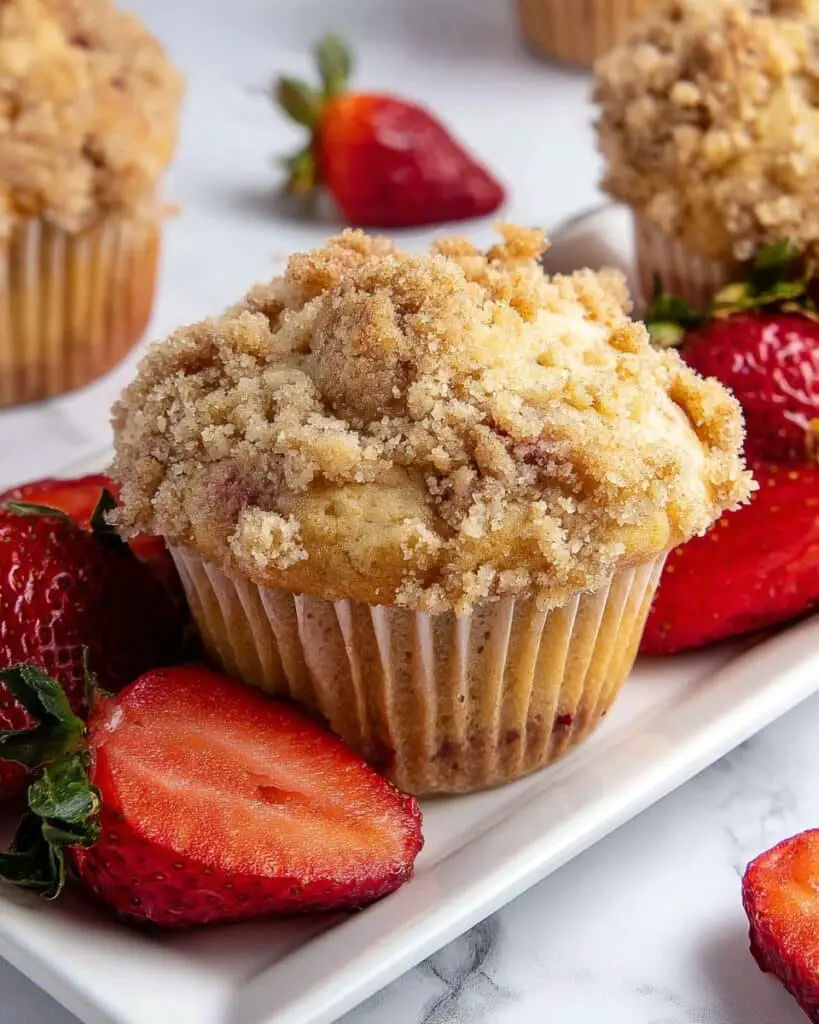 Strawberry Rhubarb Muffins Recipe
