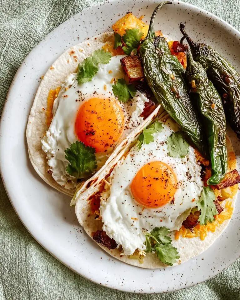 Green Chile Breakfast Tacos Recipe