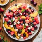 Watermelon Salad with Feta and Honey-Lime Dressing Recipe