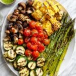 Easy Grilled Vegetables with Basil Garlic Sauce Recipe